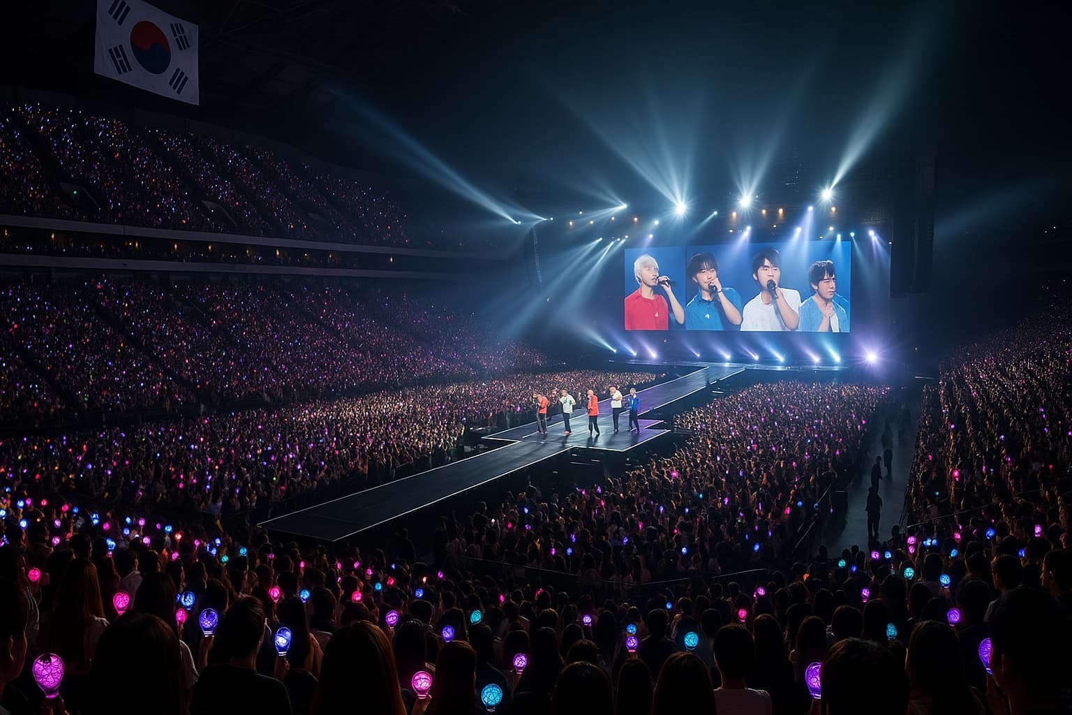 کاور مقاله: کنسرت‌های K-pop در سالن‌های برجسته کره جنوبی 2025 (نما و جمعیت)
